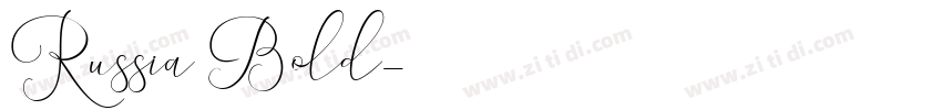 Russia Bold字体转换